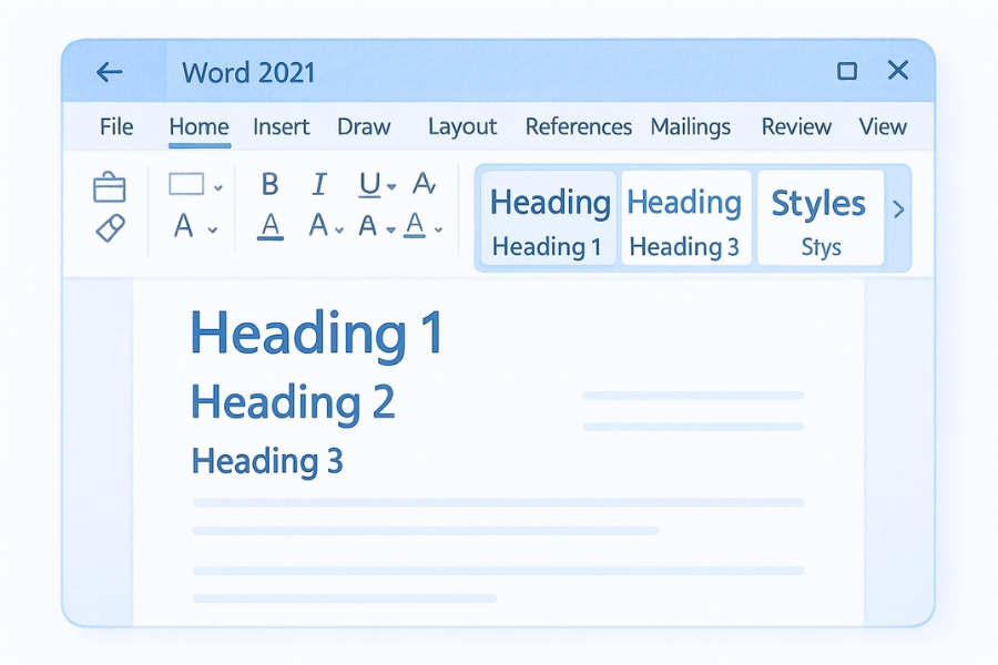 Cách Định Dạng Heading Chuẩn Trong Word 2021