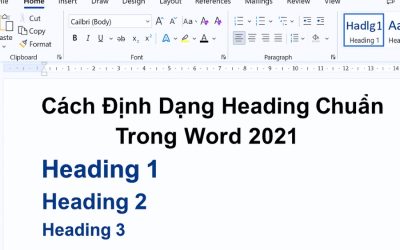 Cách Định Dạng Heading Chuẩn Trong Word 2021
