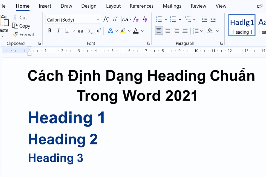 Cách Định Dạng Heading Chuẩn Trong Word 2021