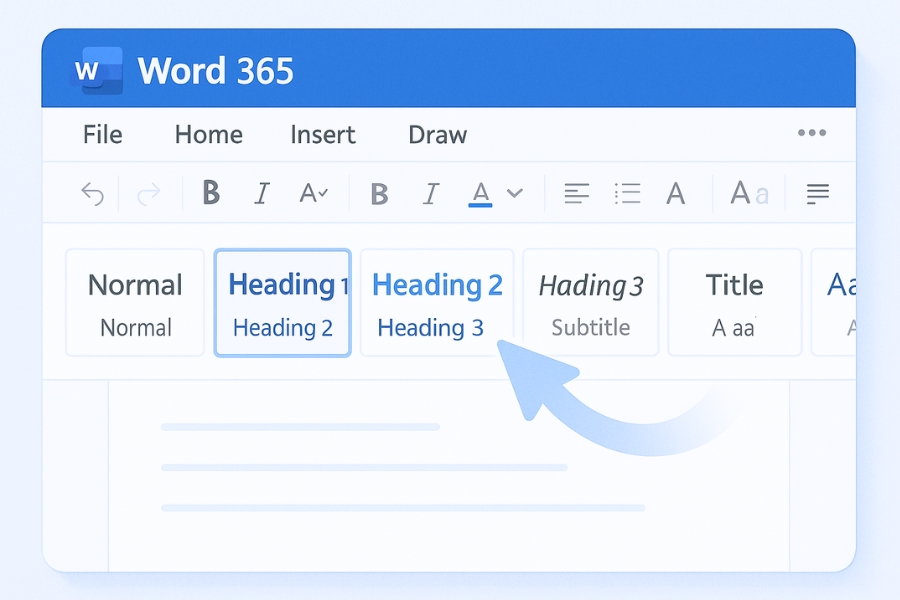 Cách Định Dạng Heading Chuẩn Trong Word 365