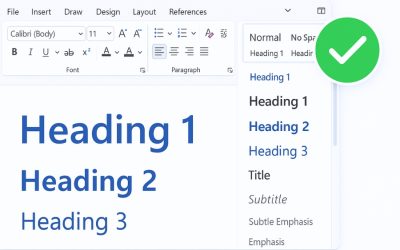 Cách Định Dạng Heading Chuẩn Trong Word 365
