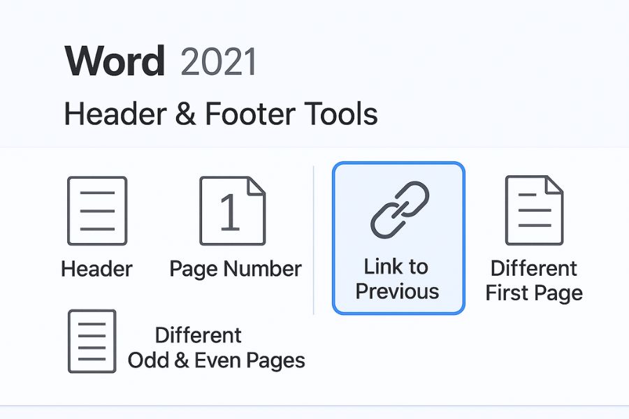 Cách Thực Hiện Đánh Số Trang Khác Nhau Cho Từng Section Trong Word 2021