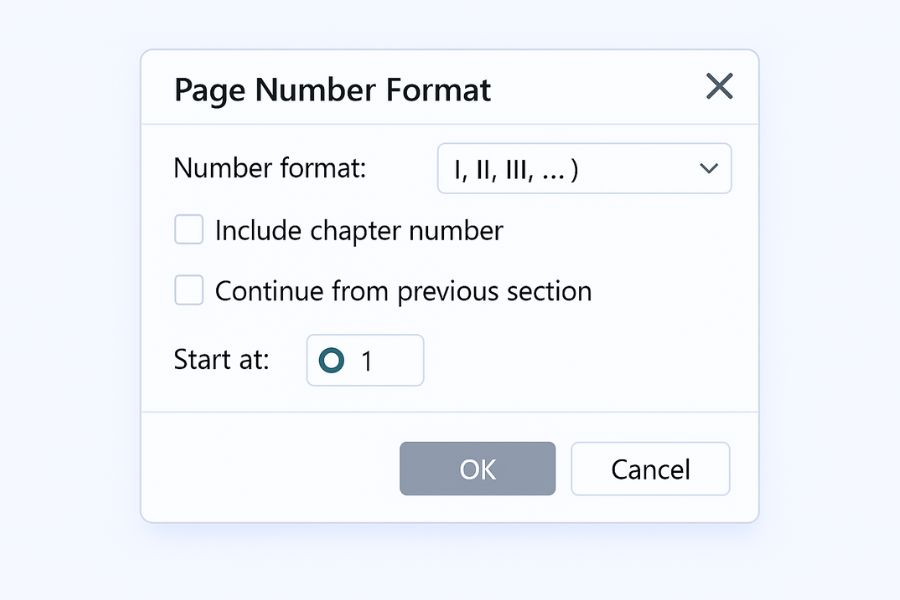 Cách Thực Hiện Đánh Số Trang Khác Nhau Cho Từng Section Trong Word 2021