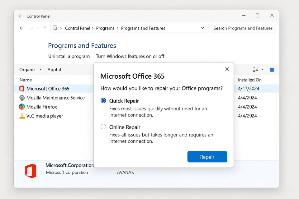 Cách khắc phục lỗi “Không cập nhật được Office 365” 5 Cách khắc phục lỗi “Không cập nhật được Office 365” 5
