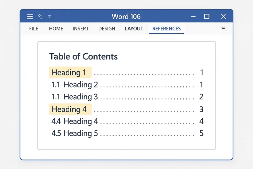 Cách sử dụng và tạo Mục lục tự động (TOC) trong Word 2016 – đơn giản hơn bạn nghĩ! 4