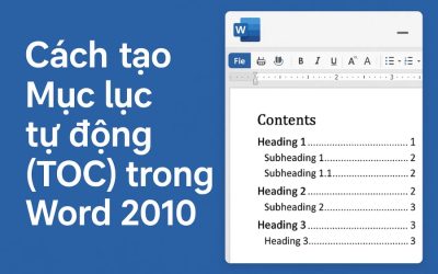 Blog 7 Cách tạo Mục lục tự động (TOC) trong Word 2010 – hướng dẫn dễ hiểu, tự nhiên như người thật chỉ nhau