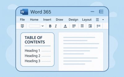 Cách tạo Mục lục tự động (TOC) trong Word 365 – hướng dẫn chi tiết mà siêu dễ hiểu!