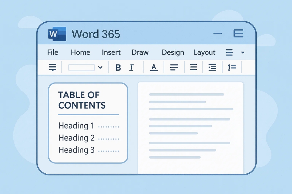 Cách tạo Mục lục tự động (TOC) trong Word 365 – hướng dẫn chi tiết mà siêu dễ hiểu!