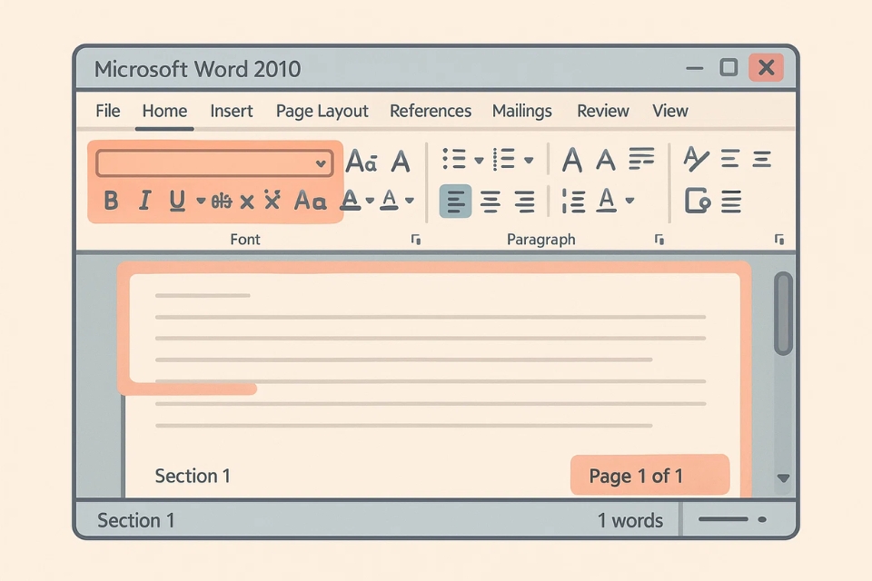 Cách thực hiện đánh số trang khác nhau cho từng section trong Word 2010 4