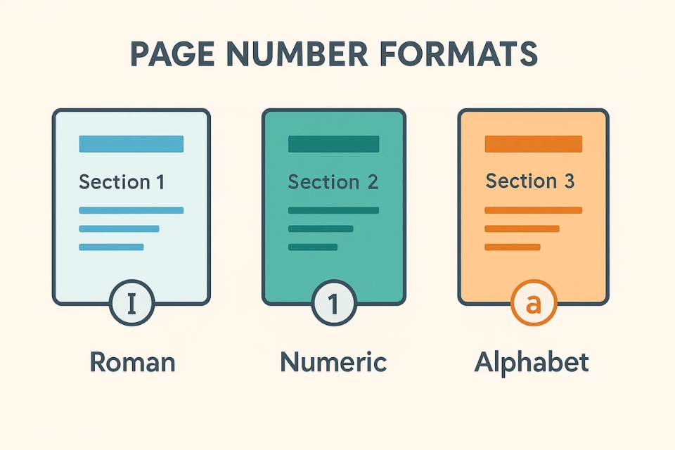 Cách thực hiện đánh số trang khác nhau cho từng section trong Word 2010 5