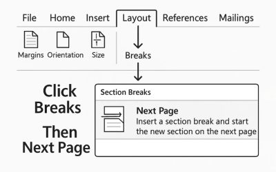 Hướng dẫn đánh số trang khác nhau cho từng section trong Word 2016