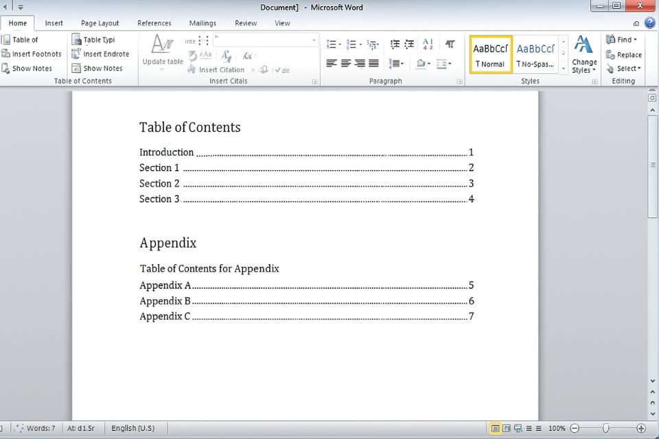 MẸO WORD TẠO MỤC LỤC TỰ ĐỘNG (TOC) TRONG WORD 2010 20