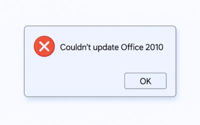 Sửa Lỗi “Không Cập Nhật Được Office 2010”