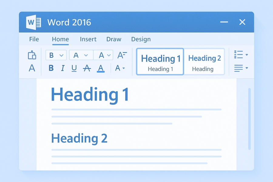 Tạo Mục lục tự động TOC trong Word 2016