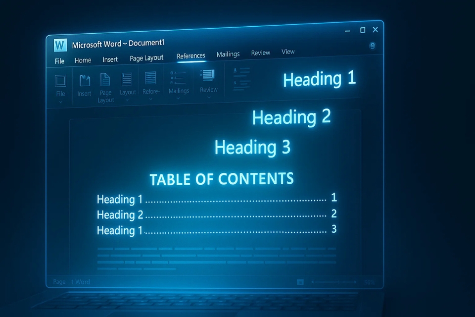 Thủ thuật tạo Mục lục tự động (TOC) trong Word 2010