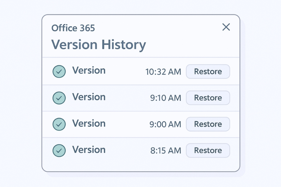 Tối Ưu AutoSave Và Version History Trong Office 365