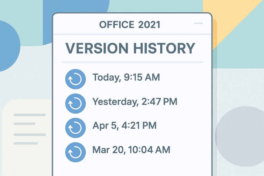 Tối ưu AutoSave và Version History trong Office 2021 