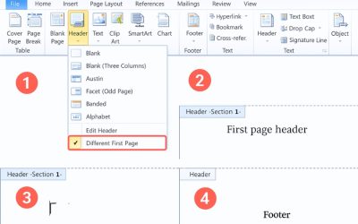 Cách thực hiện Header/Footer trang đầu khác trong Word 2010 – thao tác nhỏ nhưng quan trọng vô cùng!