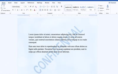 Cách Thực Hiện Watermark & Chèn Nền Mờ Trong Word 2019 – Nhỏ Nhưng Nâng Tầm Tài Liệu!