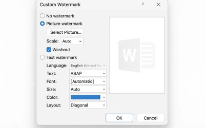 Cách làm Watermark và nền mờ trong Word 2016: thêm một chút “mờ ảo” cho tài liệu nhìn chuyên nghiệp hẳn