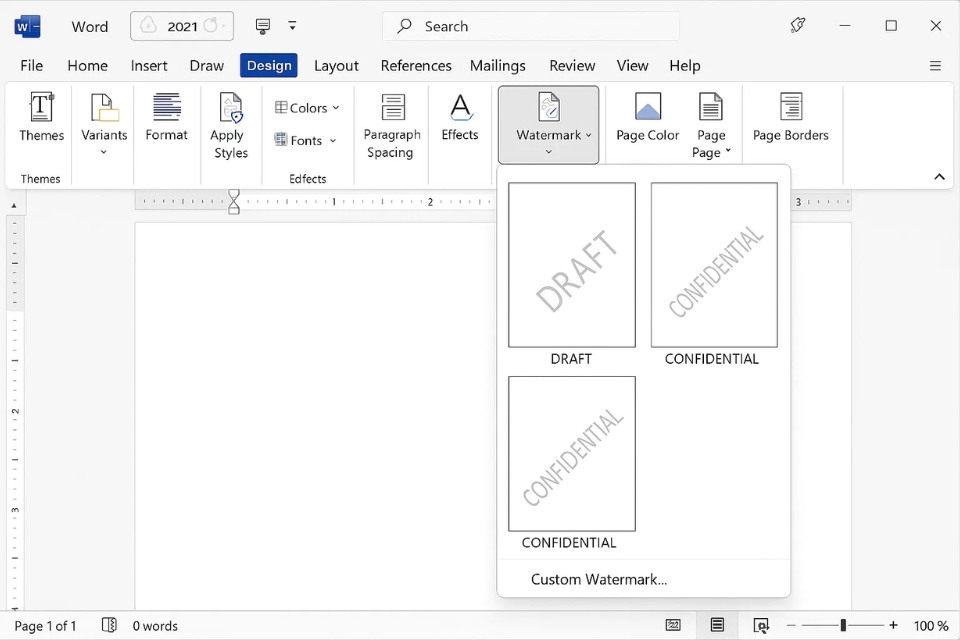Cách làm Watermark và nền mờ trong Word 2021: tài liệu nhìn “xịn” hơn mà làm thì… dễ bất ngờ