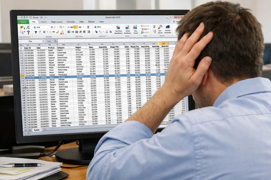 Cách sử dụng PivotTable để tổng hợp dữ liệu trong Excel 2010 5