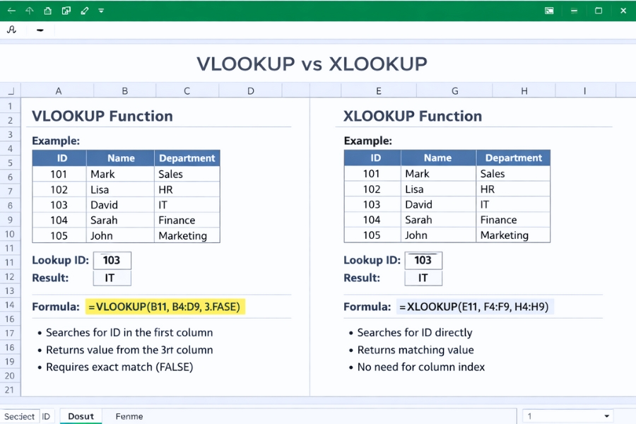 Cách sử dụng XLOOKUP trong Excel 2021 7 Cách sử dụng XLOOKUP trong Excel 2021