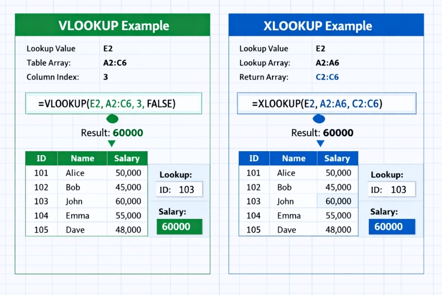 Cách sử dụng XLOOKUP trong Excel 365