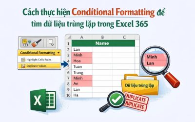 Cách thực hiện Conditional Formatting để tìm dữ liệu trùng lặp trong Excel 365