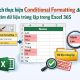 Cách thực hiện Conditional Formatting để tìm dữ liệu trùng lặp trong Excel 365 14