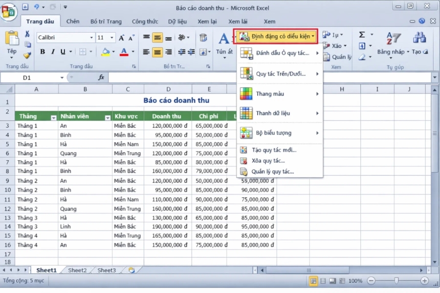 Cách thực hiện Conditional Formatting tìm trùng lặp trong Excel 2010 – Dễ hơn bạn nghĩ! 5