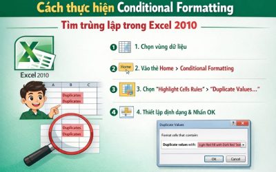 Cách thực hiện Conditional Formatting tìm trùng lặp trong Excel 2010 – Dễ hơn bạn nghĩ!