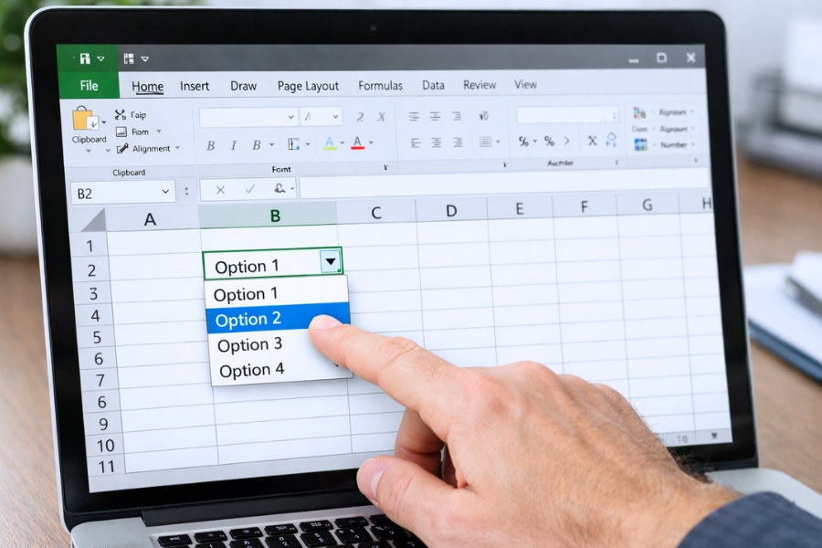 Cách thực hiện Data Validation tạo dropdown trong Excel 2016
