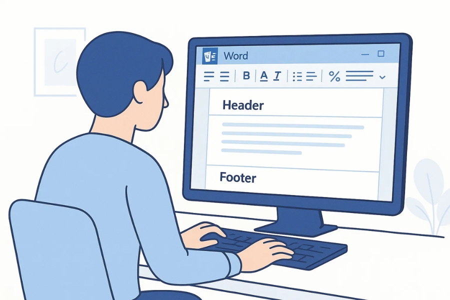 Cách thực hiện Header/Footer trang đầu khác trong Word 2019 5 Cách thực hiện Header/Footer trang đầu khác trong Word 2019 5