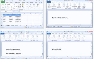 Cách thực hiện Mail Merge từ Excel sang Word 2010 – đơn giản hơn bạn nghĩ!
