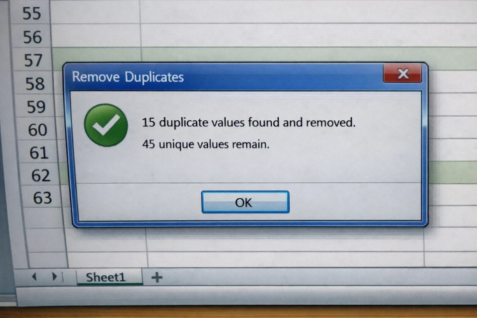 Cách thực hiện Remove Duplicates Excel 2016 4