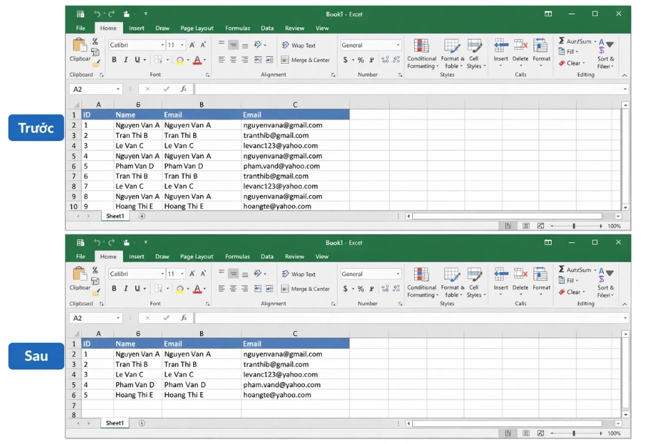 Cách thực hiện Remove Duplicates Excel 2016 5