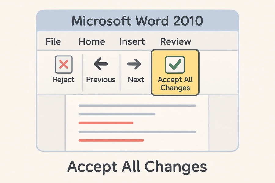 Cách thực hiện Track Changes và Accept All trong Word 2010 — hướng dẫn tự nhiên và dễ nhớ 8