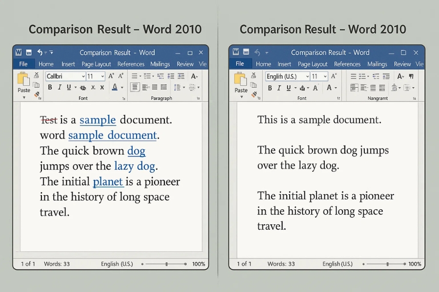 Cách thực hiện so sánh hai tài liệu Word 2010 – đơn giản hơn bạn nghĩ! 3