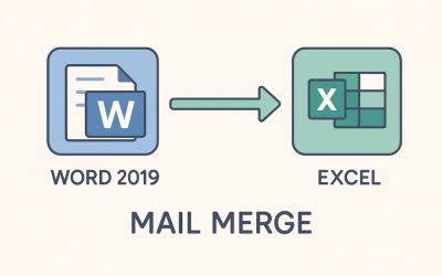Hướng dẫn Mail Merge từ Excel sang Word 2019