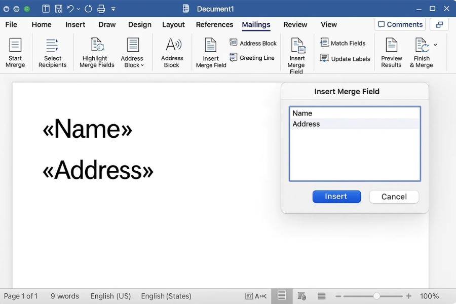 Hướng dẫn Mail Merge từ Excel sang Word 2021 – đơn giản nhưng cực kỳ hữu ích! 3
