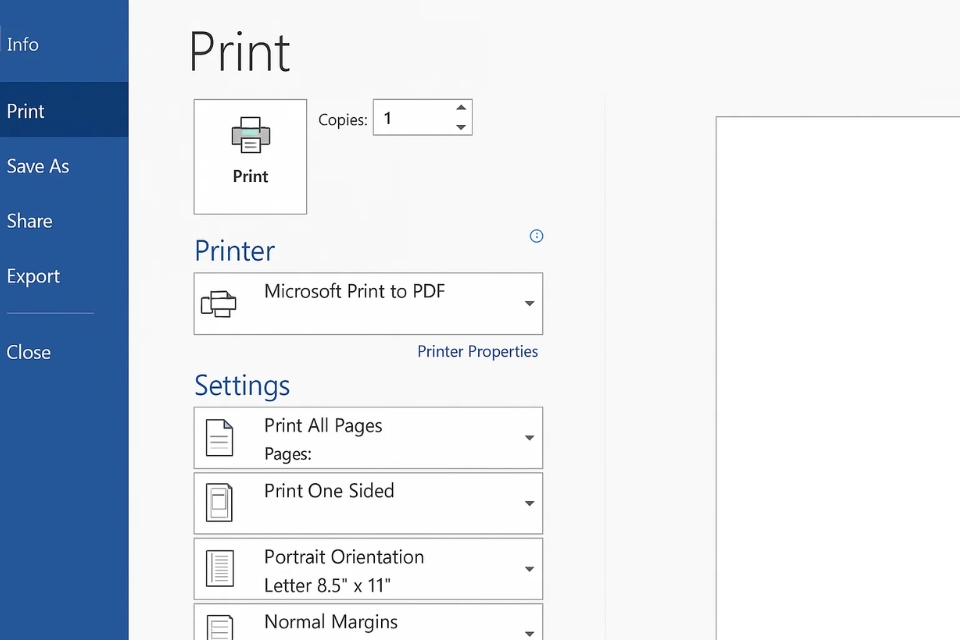 Hướng dẫn lưu Word sang PDF trong Word 2019 (giải thích dễ hiểu, làm một lần là nhớ) 5 Hướng dẫn lưu Word sang PDF trong Word 2019 (giải thích dễ hiểu, làm một lần là nhớ) 5