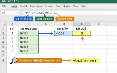 Hướng dẫn sử dụng INDEX MATCH trong Excel 2019: Hiểu bản chất rồi là thấy… dễ hơn VLOOKUP nhiều