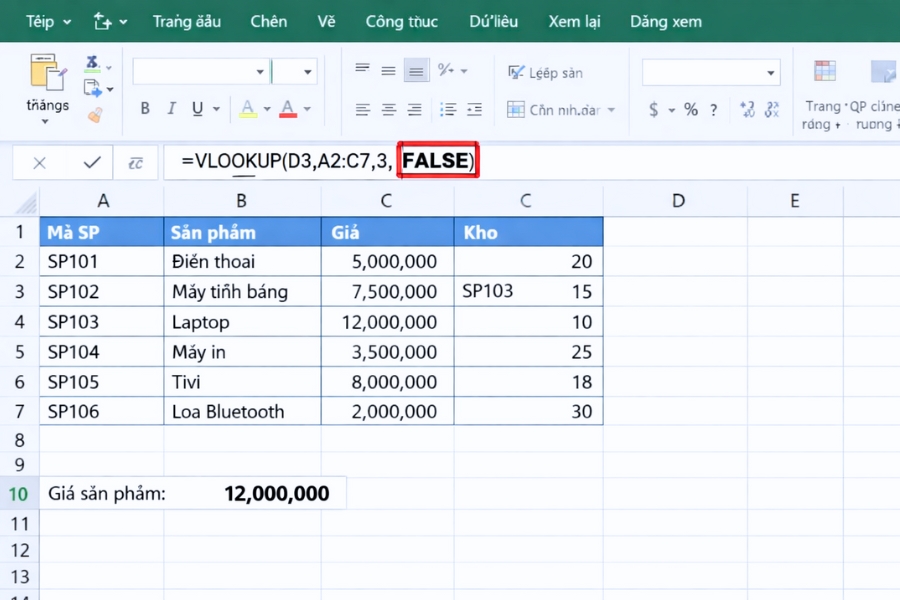Lỗi VLOOKUP trả về #N/A trong Excel 2010 – nỗi ám ảnh quen mà lạ 7 Lỗi VLOOKUP trả về #NA trong Excel 2010