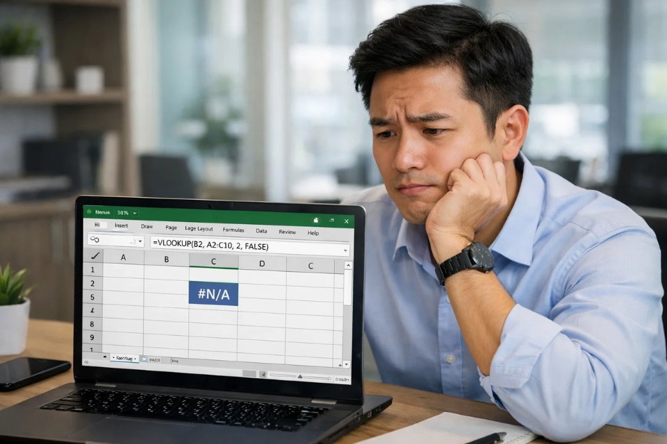Sửa lỗi VLOOKUP trả về #N/A trong Excel 365: Đừng vội cáu, chưa chắc bạn làm sai đâu! 5