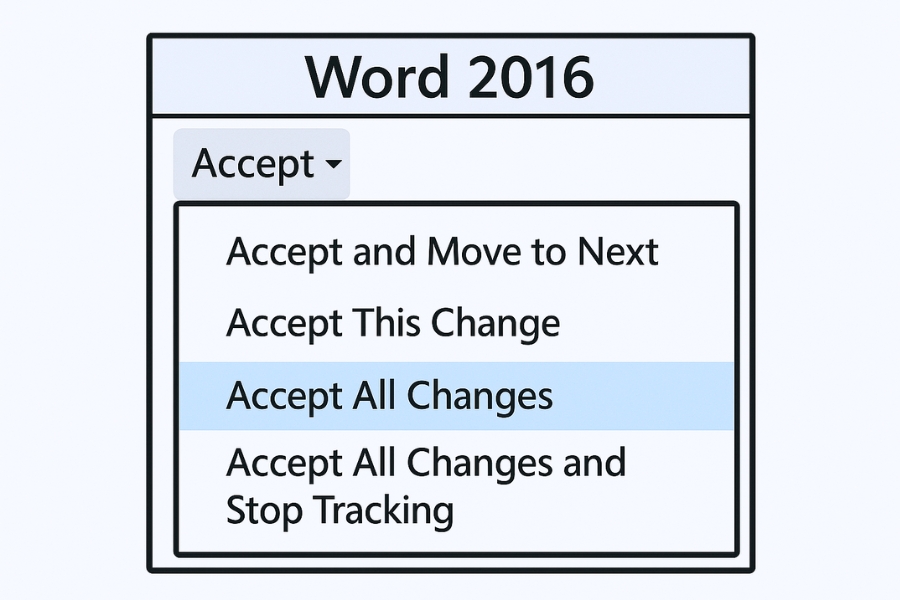 Thực Hiện Track Changes Và Accept All Trong Word 2016 – Sửa Tài Liệu Có “dấu Vết”, Gọn Gàng Và Chuyên Nghiệp 8 Thực Hiện Track Changes Và Accept All Trong Word 2016