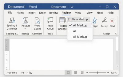 Track Changes & Accept All trong Word 2019: sửa tài liệu “có dấu vết” cho khỏi rối