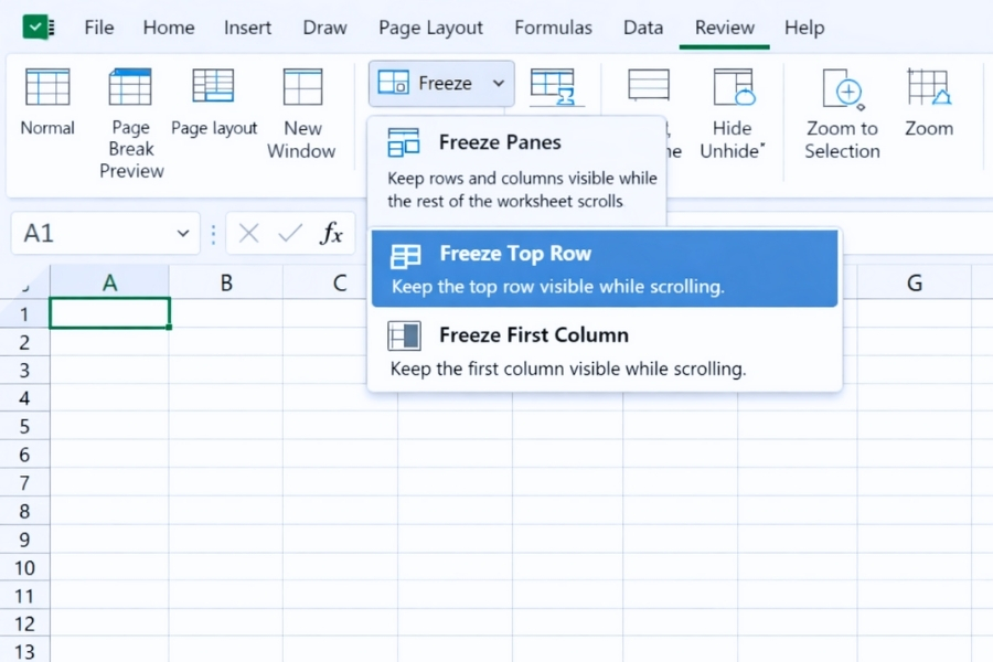 Cách Thực Hiện Freeze Panes Để Cố Định Tiêu Đề Trong Excel 2021