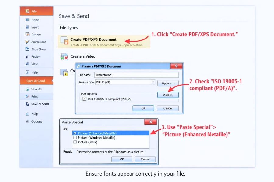 Cách Thực Hiện Nhúng Font Chữ Để Tránh Lỗi PowerPoint 2010 4 Cách Thực Hiện Nhúng Font Chữ Để Tránh Lỗi PowerPoint 2010