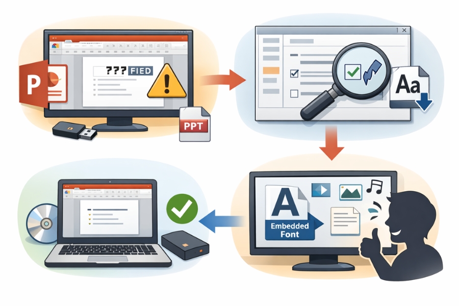 Cách Thực Hiện Nhúng Font Chữ Để Tránh Lỗi PowerPoint 2010